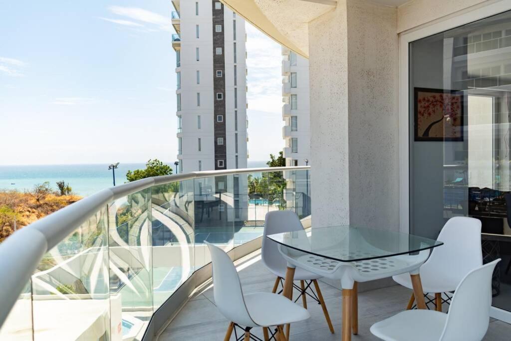 M3 Lujoso Y Comodo Departamento Con Playa 2 Piscinas Cancha De Tenis Jacuzzi Seguridad 24 Horas Manta Luaran gambar