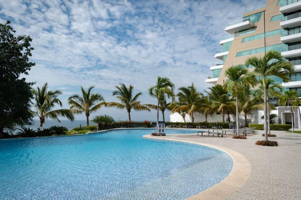 M3 Lujoso Y Comodo Departamento Con Playa 2 Piscinas Cancha De Tenis Jacuzzi Seguridad 24 Horas Manta Luaran gambar